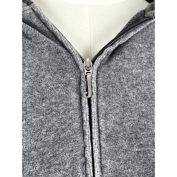 JUICY COUTURE Velour Grey Zip-up Hoodie w/ Sparkle JC logo on back (W: Sml) - Picture 2 of 16